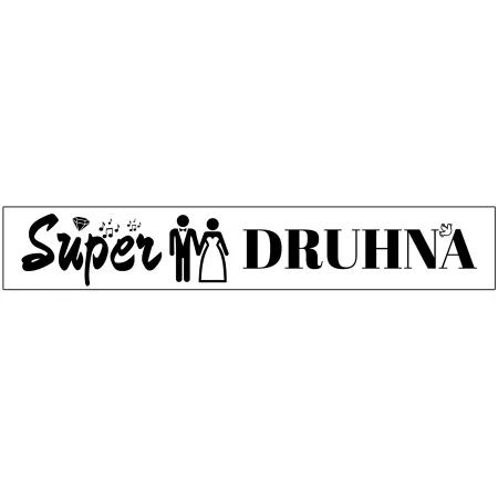 Szarfa CZERWONA Ślub Super Druhna